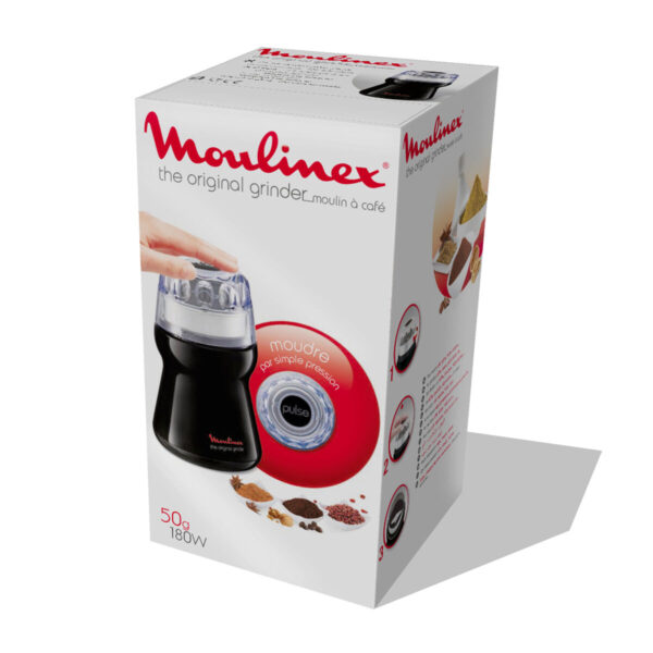 Grinder Moulinex Grinder AR110830 180W Black 50 g 180 W - Image 2