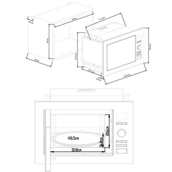 Microwave with Grill Continental Edison CEMO25GINE 25 L 900 W - Image 2