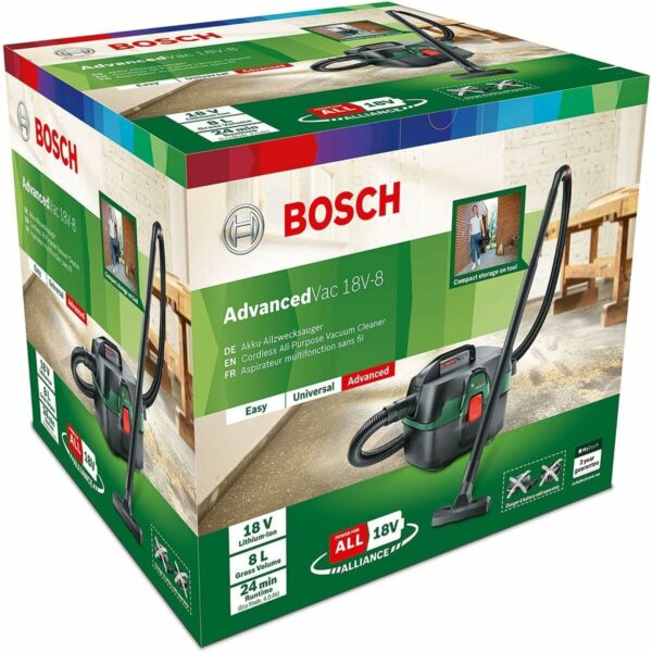 3-in-1 Vacuum Cleaner BOSCH AdvancedVac 18V-8 8 L - Image 4