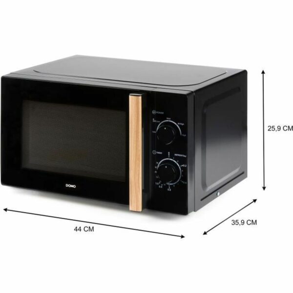 Microwave DOMO Black 700 W 20 L - Image 4