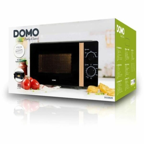 Microwave DOMO Black 700 W 20 L - Image 2