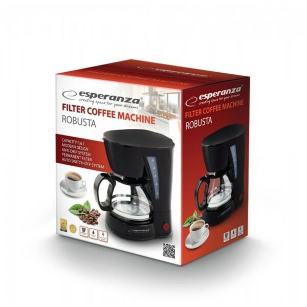 Electric Coffee-maker Esperanza EKC006 Black 650 W 0,6 L - Image 2