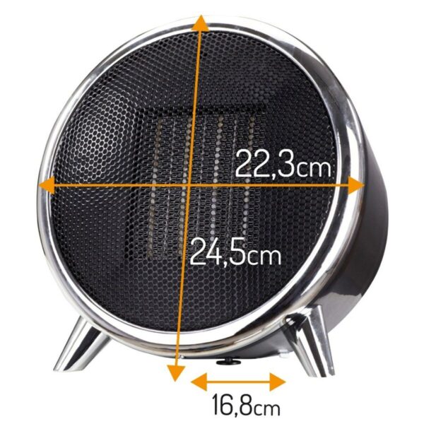 Portable Fan Heater Adler AD 7742 Black Silver 1500 W - Image 3
