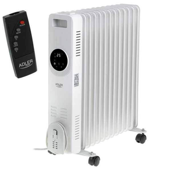 Oil-filled Radiator Adler AD 7826 White 2500 W - Image 6