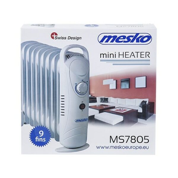 Oil-filled Radiator Mesko MS7805 White 1000 W - Image 4