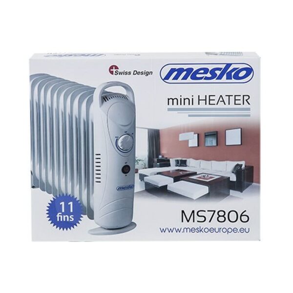 Oil-filled Radiator Mesko MS7806 White 1200 W - Image 6