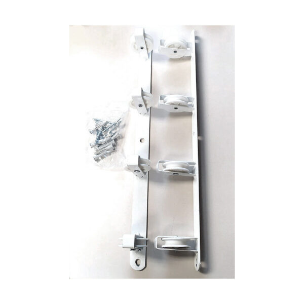 Clothes Line Tarrés Basic 4 Pulleys White Wall Iron Epoxi 47 x 5 x 5 cm - Image 2