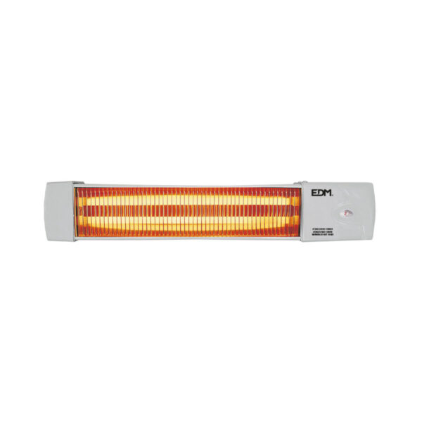 Quartz Heater EDM 07103 Baths White Black Grey 600-1200 W - Image 2