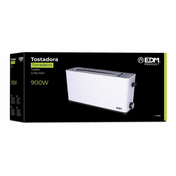 Toaster EDM 07639 White Design 900 W - Image 2