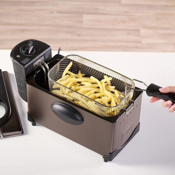 Air Fryer Black & Decker ES9730040B 2100 W 3 L Grey - Image 8