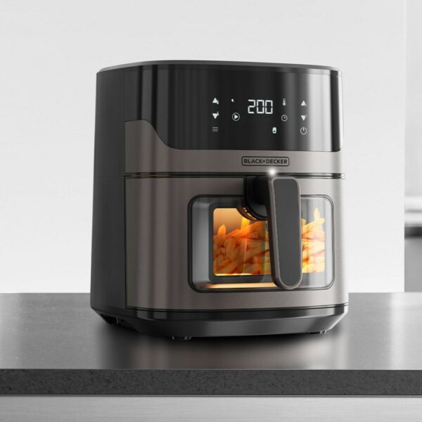 Air Fryer Black & Decker BXAF6500E Black Silver 1600 W 6,5 L - Image 4
