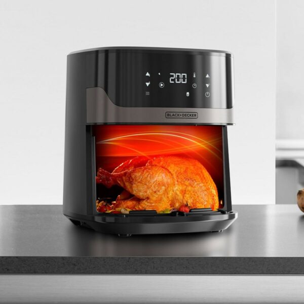 Air Fryer Black & Decker BXAF6500E Black Silver 1600 W 6,5 L - Image 5