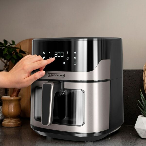 Air Fryer Black & Decker BXAF6500E Black Silver 1600 W 6,5 L - Image 6