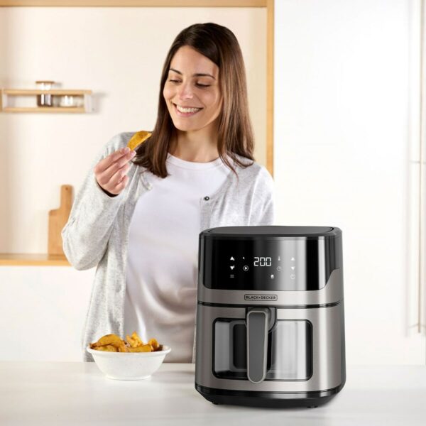 Air Fryer Black & Decker BXAF6500E Black Silver 1600 W 6,5 L - Image 8