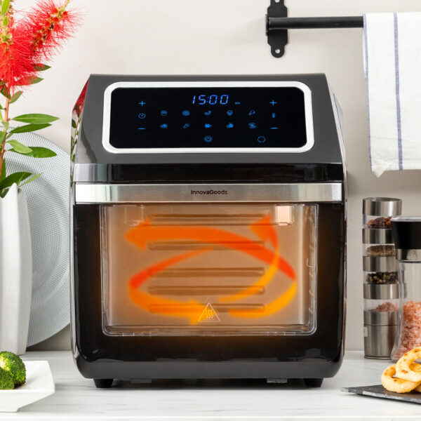 Air Fryer InnovaGoods Fryinn Pro Max 12000 Black 1800 W 12 L Stainless steel - Image 2