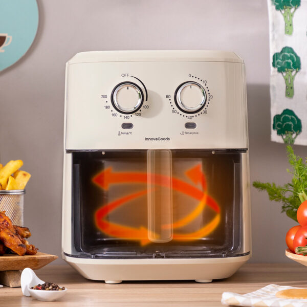 Air Fryer InnovaGoods Vynner Pro 6500 Cream 1700 W 6,5 L Stainless steel - Image 2