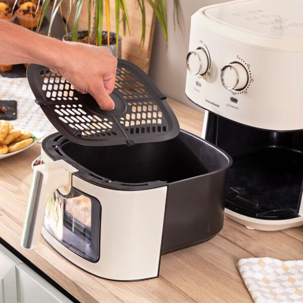 Air Fryer InnovaGoods Vynner Pro 6500 Cream 1700 W 6,5 L Stainless steel - Image 8