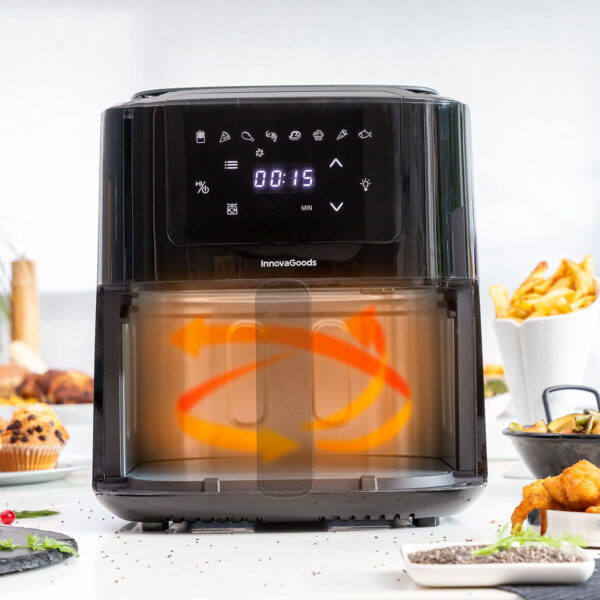 Air Fryer with Weighing Scale InnovaGoods Fryinn Balance 5000 Black 1500 W 5 L Stainless steel - Image 2