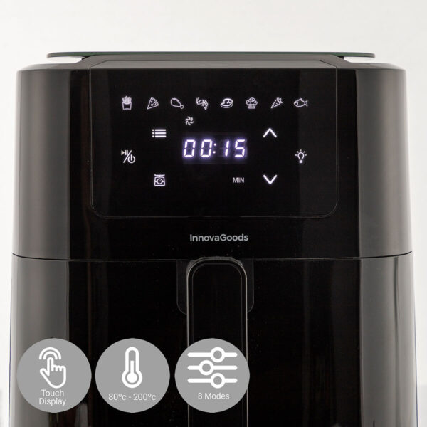 Air Fryer with Weighing Scale InnovaGoods Fryinn Balance 5000 Black 1500 W 5 L Stainless steel - Image 6