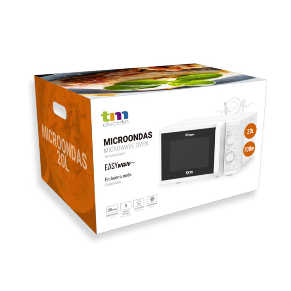 Microwave with Grill TM Electron White 700 W 20 L - Image 7