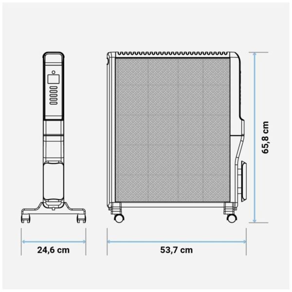 Radiator Universal Blue 4020B UCRM9004 Black 2000 W - Image 2