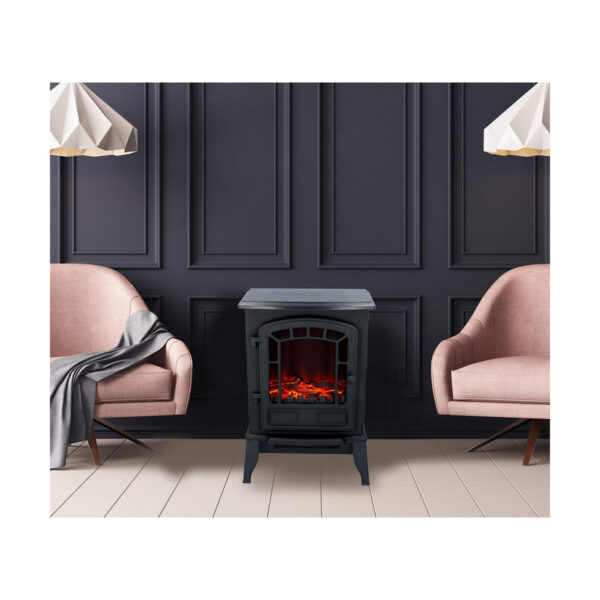 Decorative Electric Chimney Breast Classic Fire Torino Black 2000 W 56,5 x 24 x 38 cm - Image 7