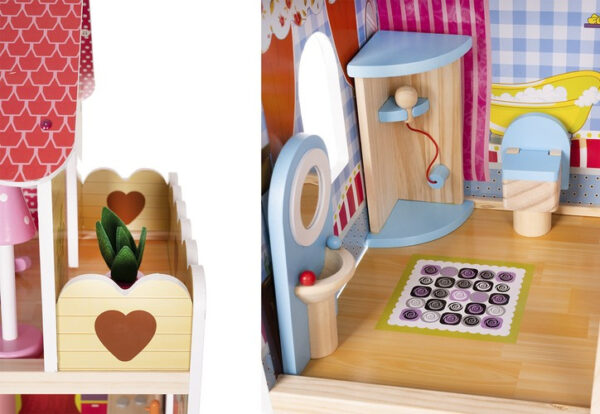 Wooden dollhouse - villa D11252 - Image 6