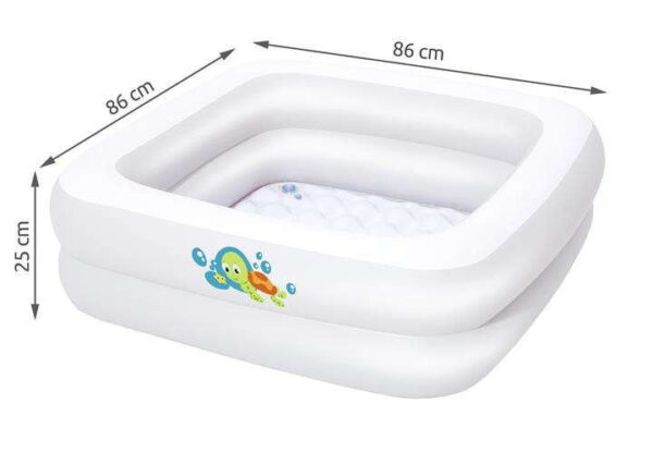 Inflatable pool 86x86x25cm BESTWAY 51116 - Image 3