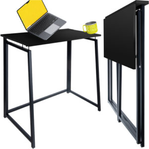 Folding desk wooden black Ruhhy 26117