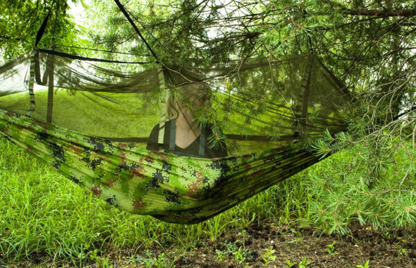 Santiago Army Tourist Hammock 260x140cm Net - Image 7