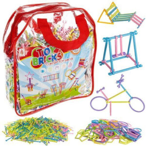 Blocks - straws - construction figures - 1000 pcs
