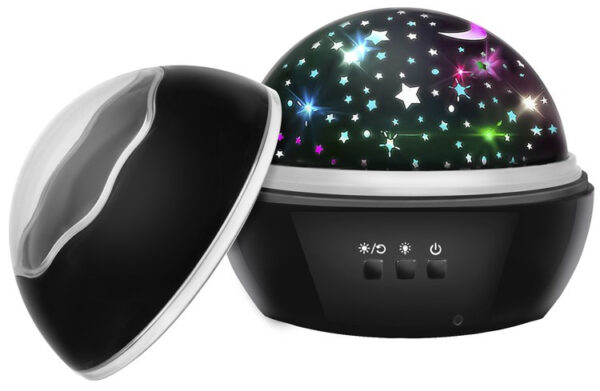 Night light with projector - black LP16857 - Image 9