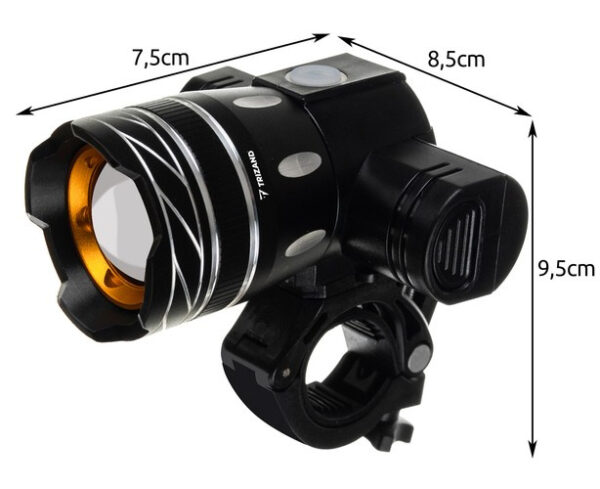 T6 USB Bike Light + Rear Light 23681 - Image 3