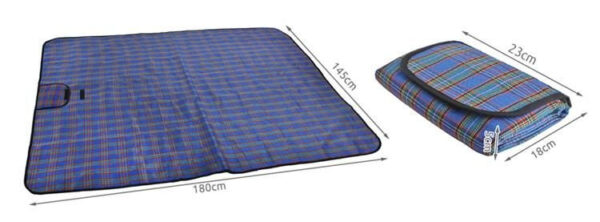 Picnic mat 145x180 basic - blue - Image 3