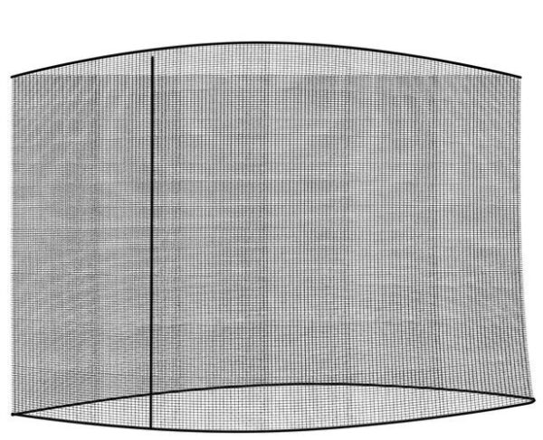 Mosquito net for garden umbrella 3m - black