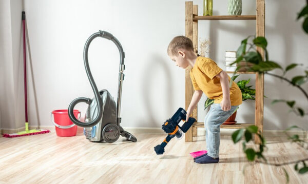 Children's upright vacuum cleaner - blue - Image 14