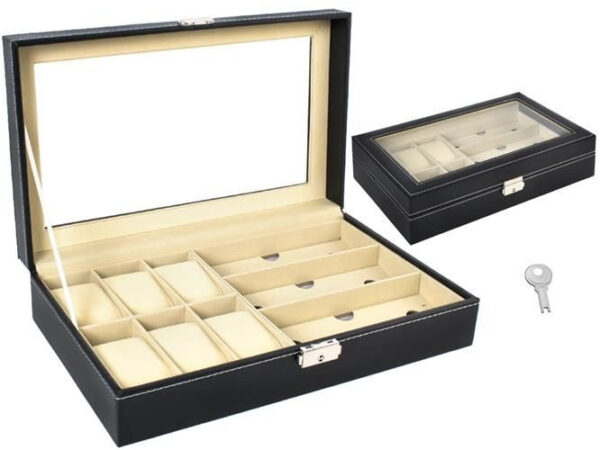 Watch and glasses organizer black - Image 4