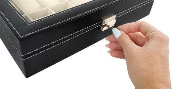 Watch and glasses organizer black - Image 5