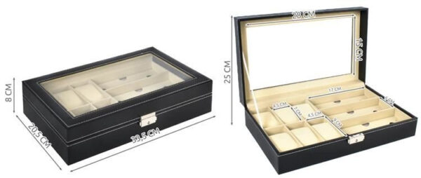 Watch and glasses organizer black - Image 3