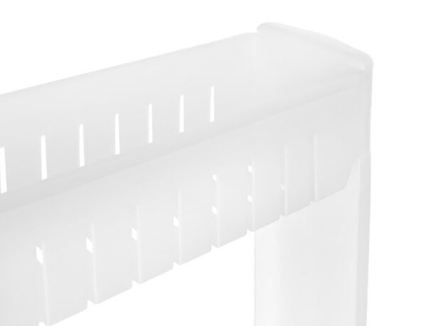 Mobile kitchen shelf on wheels, white - Image 5